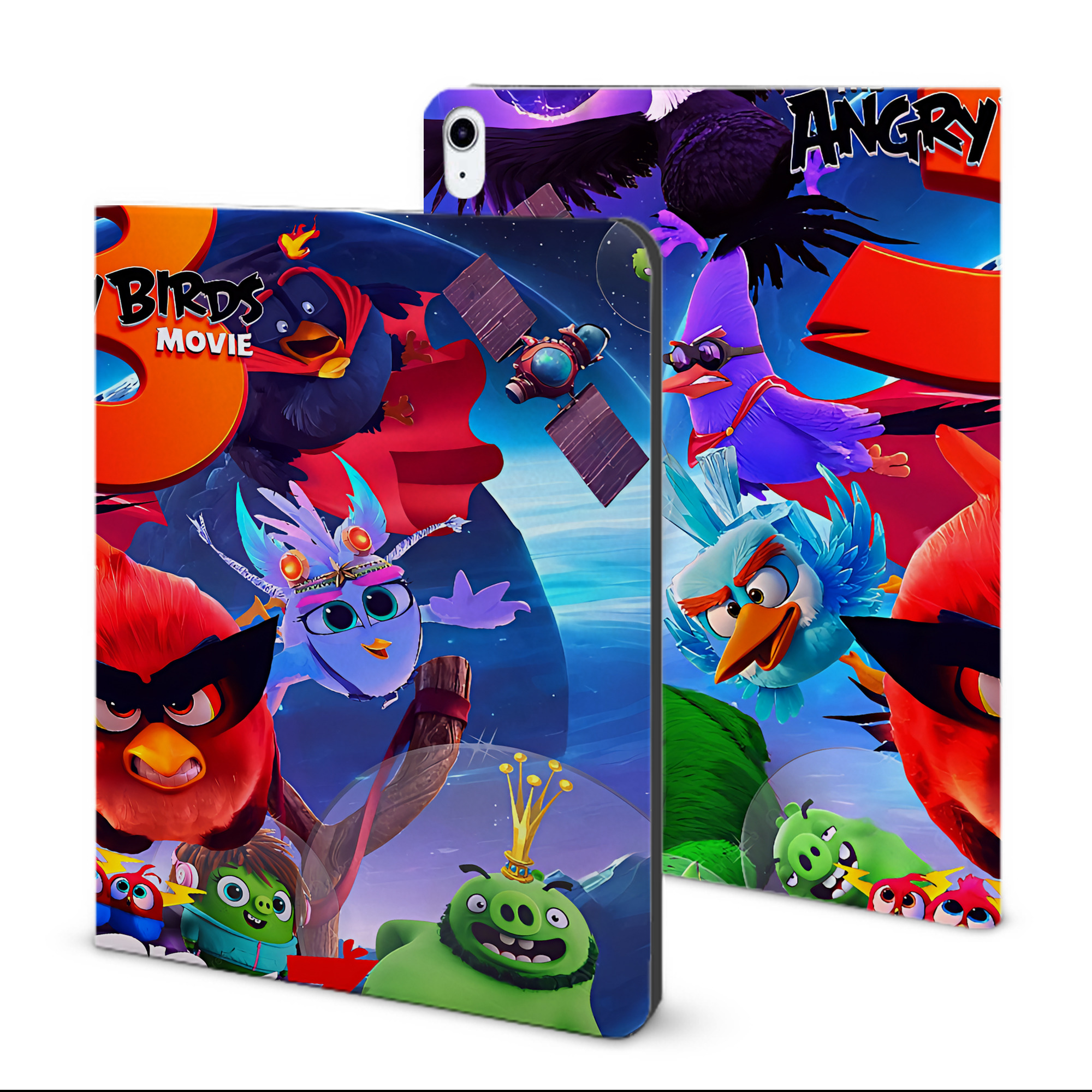 （画像用） Angry Birds アングリーバード IPad ケース ブック型 PUレザー TPU 耐衝撃 軽量 薄型 ペン収納なし 全面保護 IPad 各モデル対応